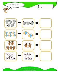Çıkarma İşlemi Çalışma Sayfaları